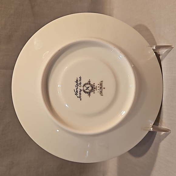 NEW Noritake Salzburg 7299 Footed Cup & Saucer Ivory China - Picture 4 of 16